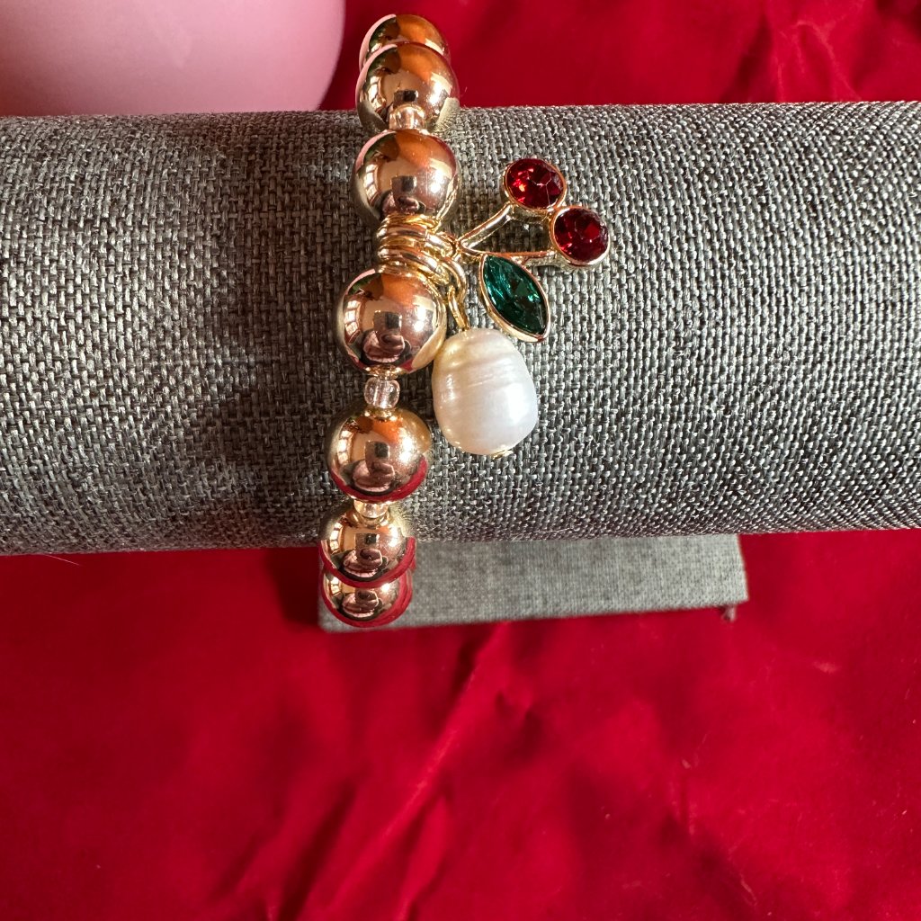Park Lane Jewelry Tart Bracelet Cherries On Charm New 47$